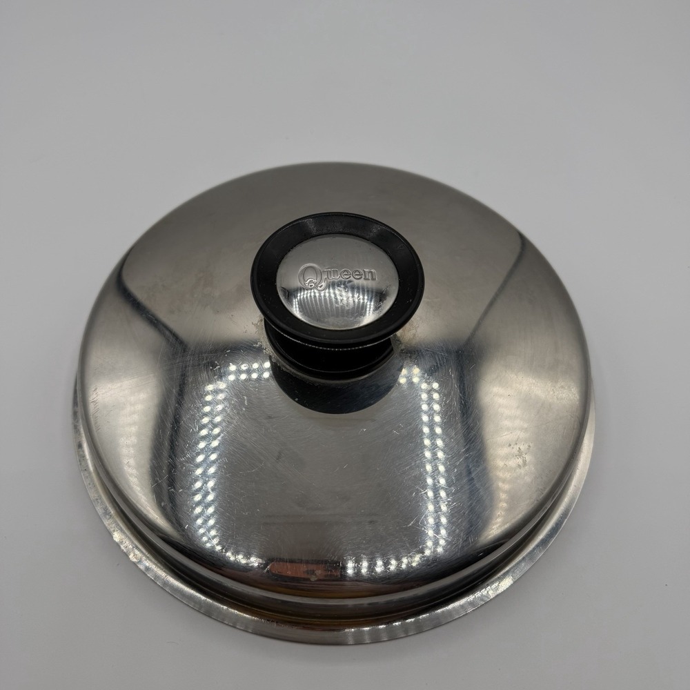 Vintage Amway Queen 8" Stainless Steel‎ Lid ONLY Replacement for Sauce Pan
